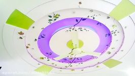 سقف کاذب اجرای نورمخفی نورپردازی گچبری نقاشی گل سقفی