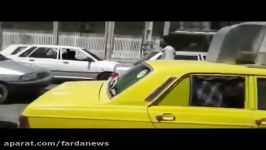 ابتکار جالب راننده تاکسی ایرانی برای فرار گرما