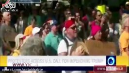 فیلم تظاهرات هزاران شهروند آمریکایی علیه ترامپ