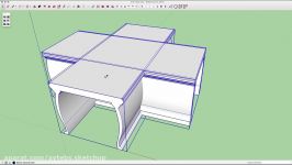 SketchUp Skill Builder Use Intersect for a Quick End Table