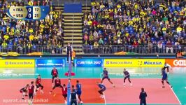 France vs USA 5 set thriller at FIVB World League Finals in Curitiba