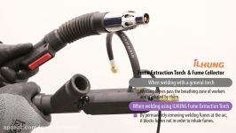 تورچ وکیوم میگ سیم جوش توپودری Fume Extraction Torch