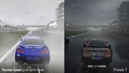 مقایسه Forza Motorsport 7 روی Xbox One X PC