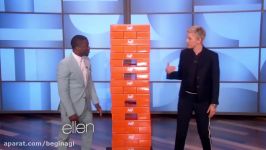 Kevin Hart and Ellen Play Jenga