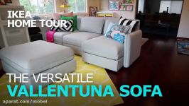 Smart and Durable VALLENTUNA Sectional Sofa  IKEA Home Tour