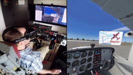 Real life flying vs Virtual Reality  Oculus Rift DK2 FSX FlyInside FSX
