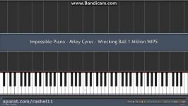 Black MIDI Synthesia  Wrecking Ball 1.1 Million Notes  Miley Cyrus MIDI by EpreTroll