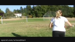 12 Year Old Girl Football Soccer Free kicks Dribbling Freestyle