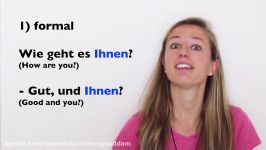 GERMAN LESSON 4 How to say HOW ARE YOU in German and COMMON MISTAKES