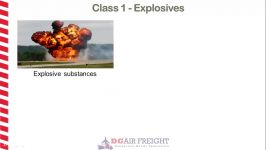 Dangerous Goods Class 1  Explosives  MR0098