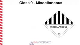 Dangerous Goods Class 9  MR0105