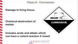 Dangerous Goods Class 8  Corrosives  MR0101