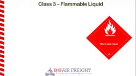 Dangerous Goods Class 3  Flammable Liquid  MR0100