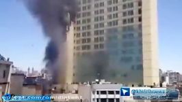آتش سوزی در یکی هتل های درحال ساخت خیابان امام رضا