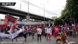 Savages Protesters march against Duterte’s martial law in Quezon Philippines