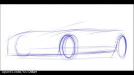 How to Draw Cars  Sketching a car in 3 4 View Vid 1