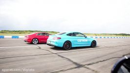 AMG C63S Drag and Rolling Race