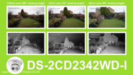 Hikvision 4MP DS 2CD2342WD I Lens Comparison Day