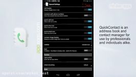 Quick Contact Android Video Review  AppEggs.com