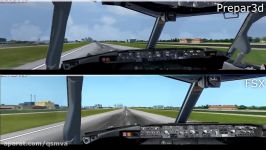 FSX vs Prepar3d 1.3 dual screens