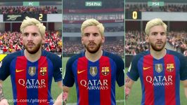 مقایسه بازی FIFA 17 در PS4 Pro PS4 PC در حالت 4K