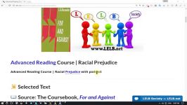 An Advanced Reading Course on Racial Prejudice  LELB Society