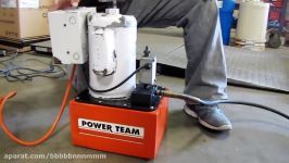 Power Team 1.5hp Electric Hydraulic Pump 10000 PSI with 15 Ton Ram