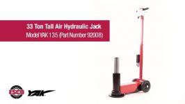 YAK 33 Ton Tall Air Hydraulic Jack Model 92008