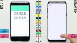 مقایسه سرعت HTC U11 Galaxy S8 Plus توسط PhoneBuff