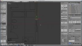 3D Blender architecture we create the building walls