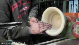 Woodturning a bowl from olive wood root Ξυλοτορνος  ka