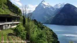 Beautiful Lake Lucerne from Sisikon Switzerland.