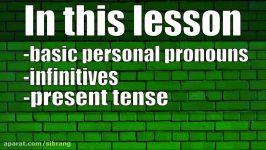 Esperanto lesson 3 Pronouns infinitives present tens