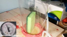 Experiment Sponge And Wet Sponge In Vacuum Chamber