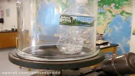 Water bottle in a Vacuum