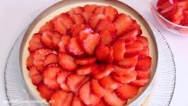 Strawberry Flower No bake Cheesecake for Mothers Day