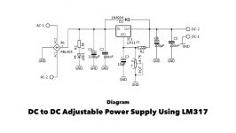 DC to DC Adjustable Power Supply Using LM317