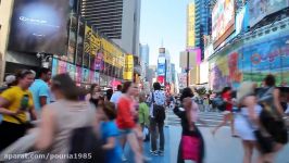 Walk down the Times Square in New York