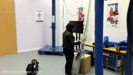 ViperHoist with cam cleat gripper lifting jute sack.