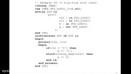 Lesson 64  Example 39 D Flip Flops in VHDL