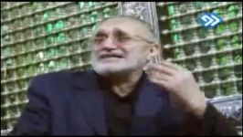 حاج منصور محمود کریمی در کنار ضریح حضرت رقیه