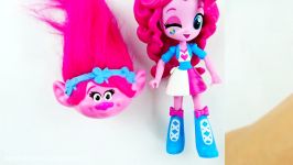 How to make 2016 Trolls Movie Doll Poppy from McDonalds Happy Meal and MLP Equestria Girls Mini