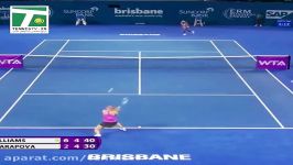 دفاع جانانه Serena Williams در مسابقات تنیس زنان