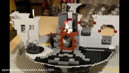 LEGO minifigs building the Death Star