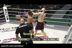 پیروزی علی اکبری بر حریف آمریکایی در مسابقات MMA