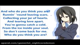 Nightcore  Jar Of Hearts Lyrics