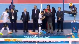 مراسم اهدای مدال فوتسال قهرمانی باشگاه های آسیا