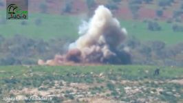 حمله ناکام موشک تاو به تانک T90 روسیه در شمال حماه