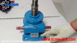 Worm Gear Screw Jack Mechanical Actuators With Stop Nut Prevent Lift Screw From Move Out Of Gearbox