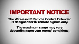 مخفی کردن وسایل پخش خانگی IR Remote Extender